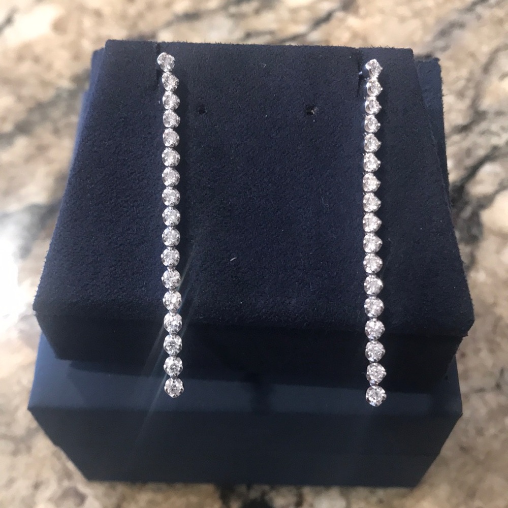 Gorgeous diamond drop earrings